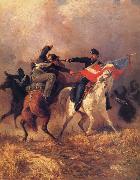 unknow artist The Fight for the Standard Spain oil painting reproduction